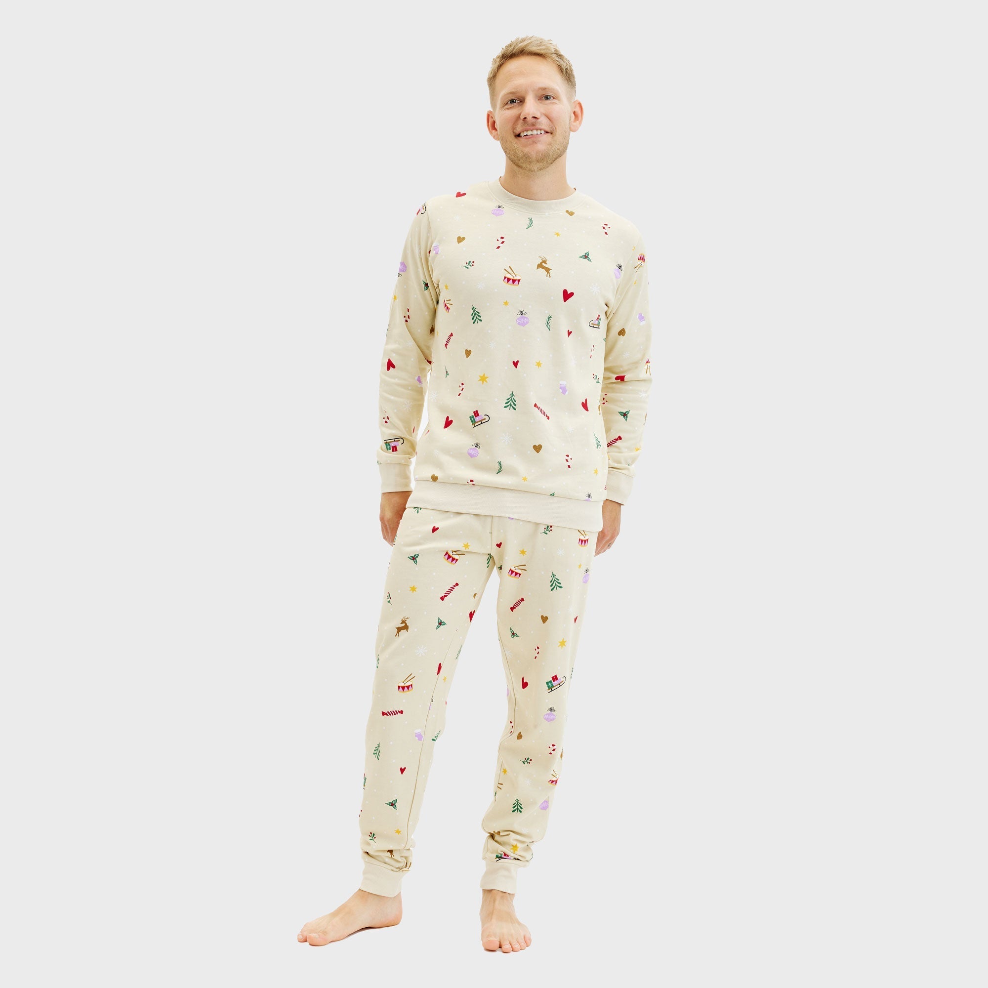 Jule sweatset Beige- Herre.